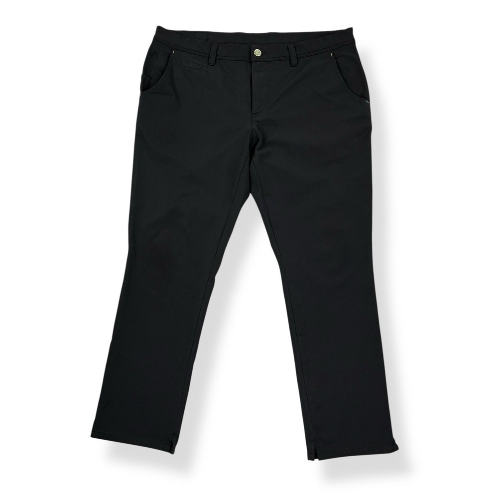 Alberto Golf Pants Men 38x28 Black 3xDry Cooler Performance Golf Germany Regular
